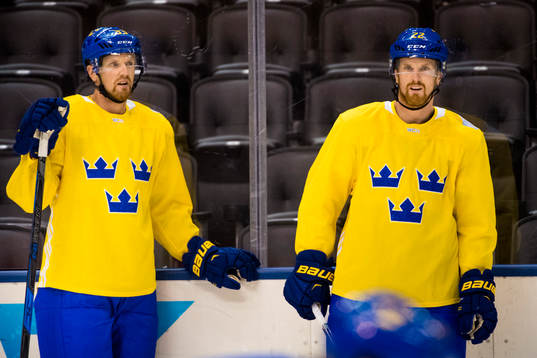 Sveriges Henrik Sedin och Daniel Sedin