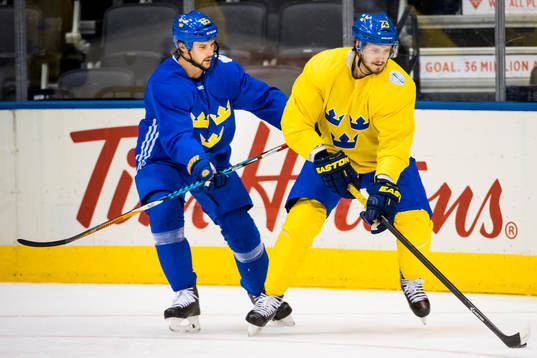 Sveriges Erik Karlsson och Oliver Ekman Larsson