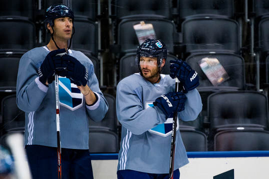 Europas Zdeno Chara och Mark Streit