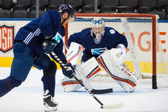 Europas målvakt Philipp Grubauer