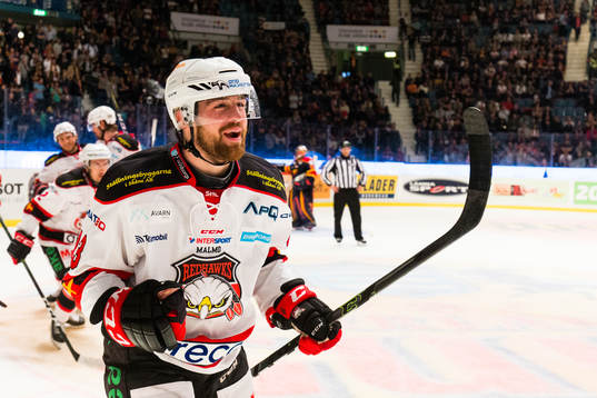 Malmö Redhawks Nichlas Hardt jublar
