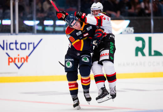 Djurgårdens Ville Varakas och Malmö Redhawks Nichlas