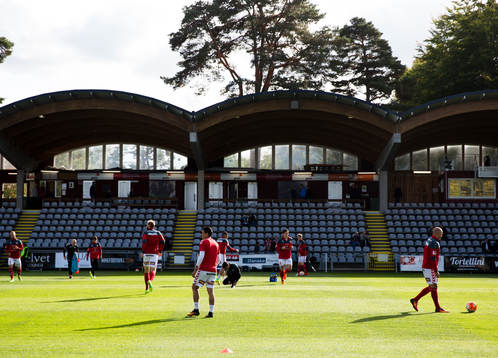 Kalmars spelare värmer upp