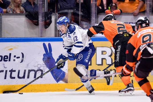 Leksands Fredrik Forsberg och Karlskronas Robin Gartner