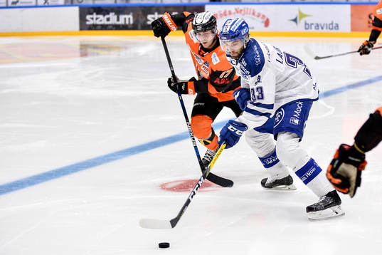 Karlskronas Joel Kellman och Leksands Markus Lauridsen