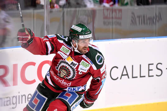 Frölundas Joel Lundqvist jublar