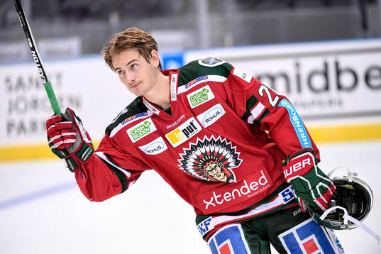 Frölundas Johan Sundström tackar publiken