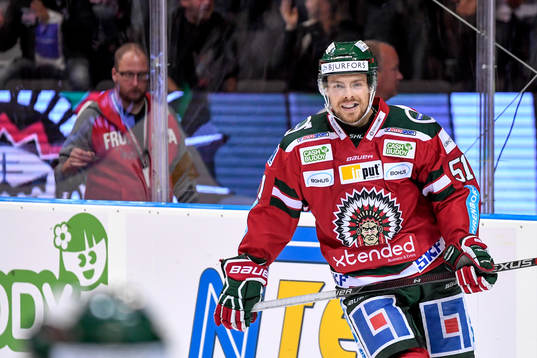 Frölundas Mats Rosseli Olsen jublar