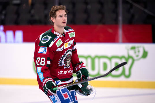 Frölundas Johan Sundström tackar publiken
