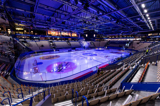 Generell interiör vy av Vida arena