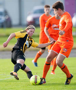 IFK Hässleholms Philip Bengtsson i matchen i division 2