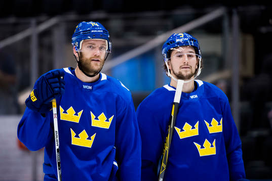 Sveriges Mattias Ekholm och Filip Forsberg