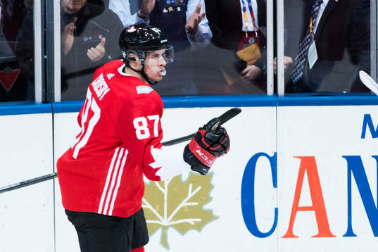 Kanadas Sidney Crosby jublar