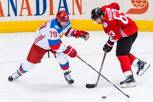 Rysslands Andrei Markov och Kanadas Brad Marchand