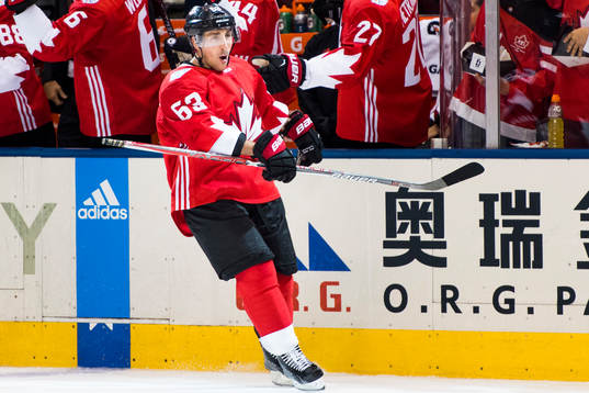 Kanadas Brad Marchand jublar