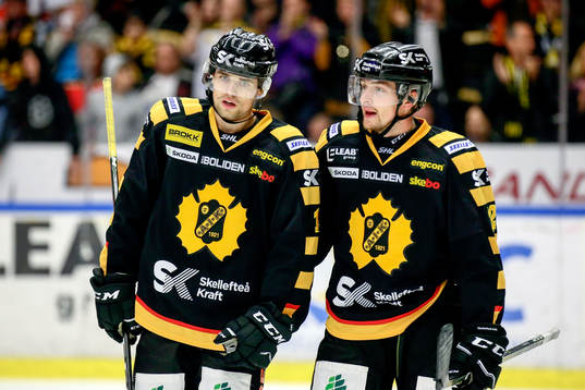 Skellefteås Isak Stenlund-Ädelgran och Adam Pettersson