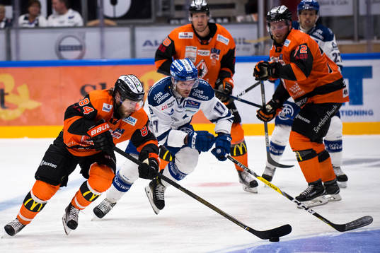 Karlskronas Jimmy Andersson och Leksands Jesper Ollas
