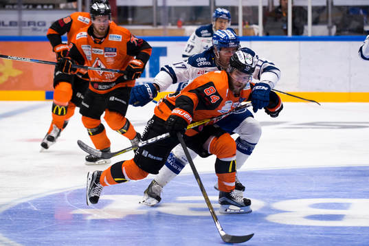 Karlskronas Jimmy Andersson och Leksands Jesper Ollas