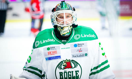 Rögles målvakt Oscar Dansk deppar