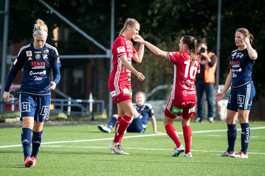 Piteås Nina Jakobsson och Felicia Karlsson jublar
