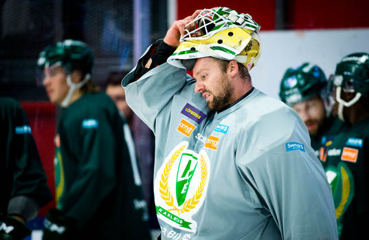 Färjestads målvakt Lars Haugen