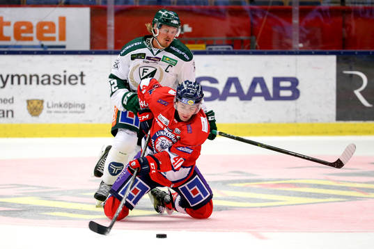 Färjestads Magnus Nygren och Linköpings Broc Little