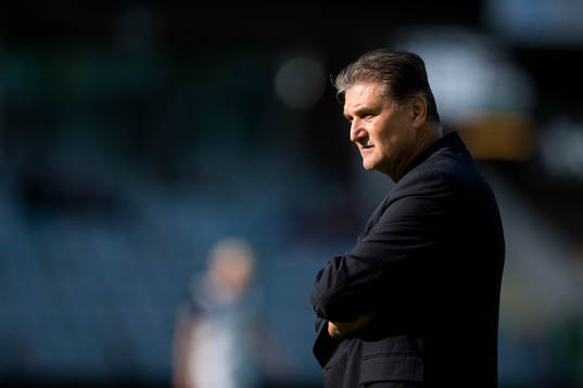 Ljungskiles tränare Zoran Lukic innan fotbollsmatchen i