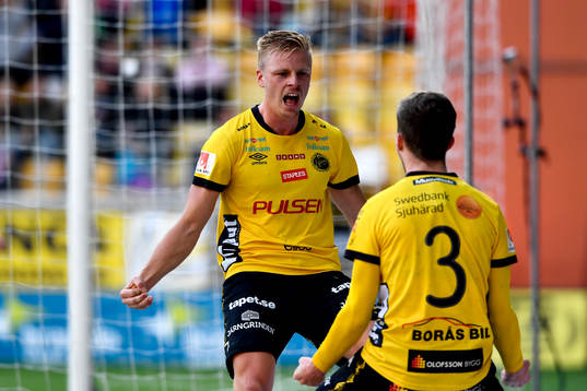 Elfsborgs Per Frick med Adam Lundqvist