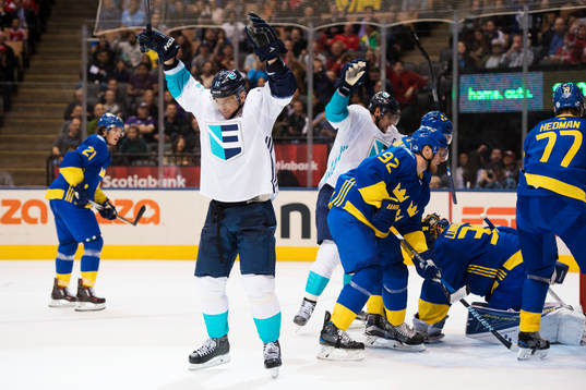 Europas Marian Gaborik jublar