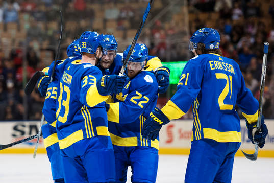 Sveriges Erik Karlsson, Henrik Sedin, Mattias Ekholm,