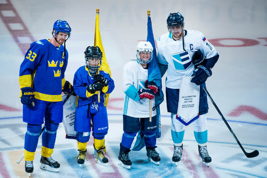 Sveriges Henrik Sedin och Europas Anze Kopitar