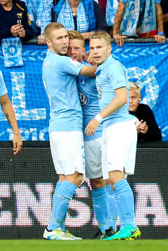 Malmö FFs Anders Christiansen jublar