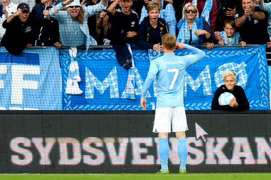 Malmö FFs Anders Christiansen jublar