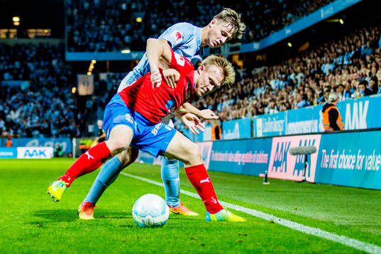 Helsingborgs Andreas Landgren och Malmö FFs Mattias