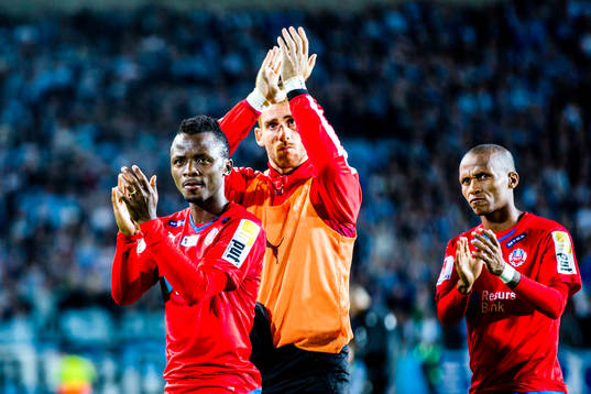 Helsingborgs Lalawélé Atakora, målvakt Tomer Chencinski