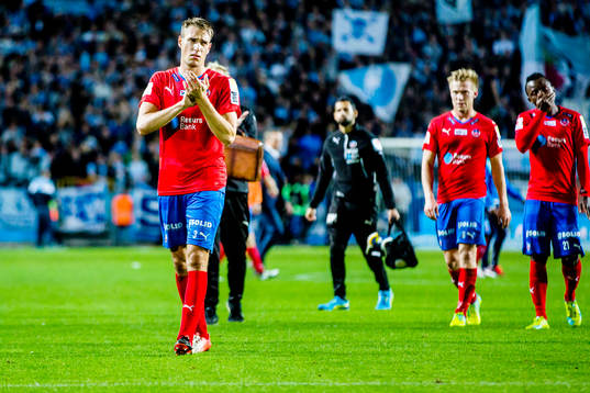 Helsingborgs Frederik Helstrup Jensen deppar