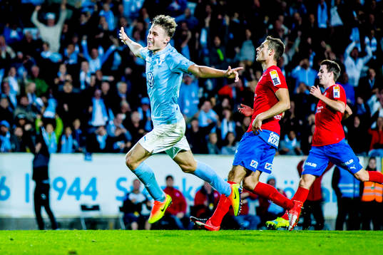 Malmö FFs Mattias Svanberg jublar