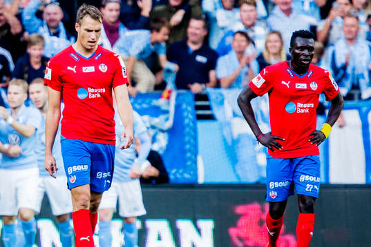 Helsingborgs Frederik Helstrup Jensen och Lalawélé