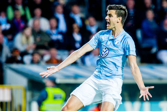 Malmö FFs Alexander Jeremejeff frustrerad