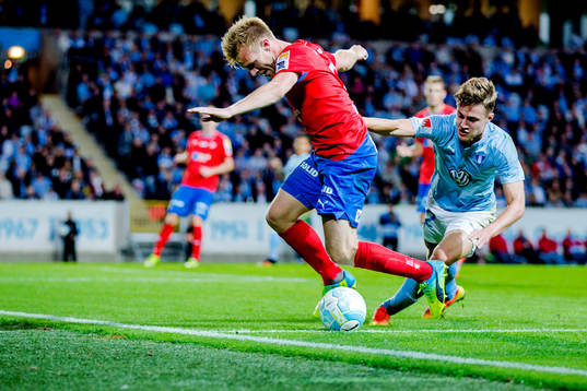Helsingborgs Andreas Landgren och Malmö FFs Mattias