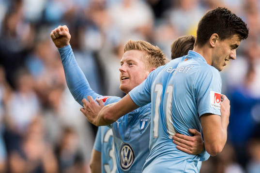 Malmö FFs Anders Christiansen jublar