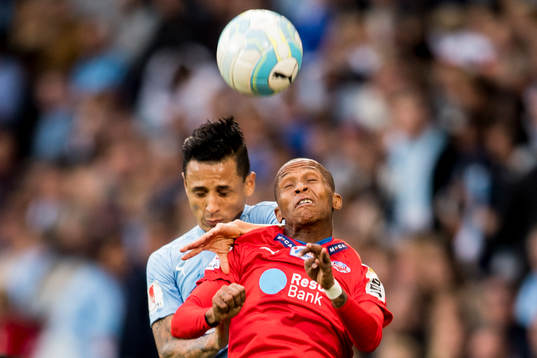 Malmö FFs Yoshimar Yotún och Helsingborgs Amethyst