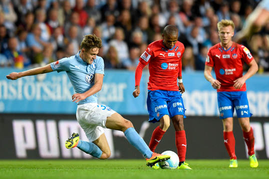 Malmö FFs Mattias Svanberg och Helsingborgs Amethyst