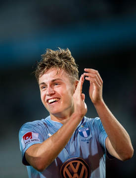 Malmö FFs Mattias Svanberg jublar