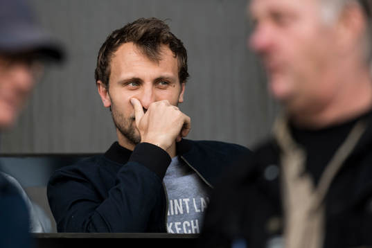 Malmö FFs Magnus Wolff Eikrem på läktaren