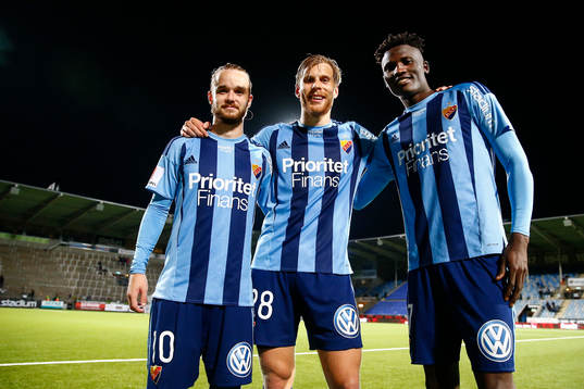 Djurgårdens målskyttar Daniel Berntsen, Niklas Gunnarsson