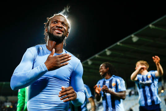Djurgårdens Amadou Jawo jublar