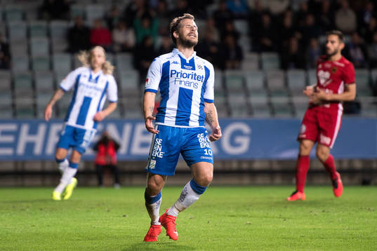 IFK Göteborgs Tobias Hysén deppar
