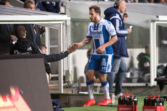 IFK Göteborgs Tobias Hysén byts ut
