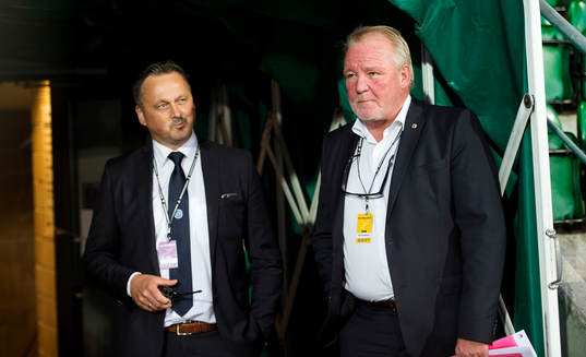 Sundsvalls sportchef Urban Hagblom och ordförande Johan